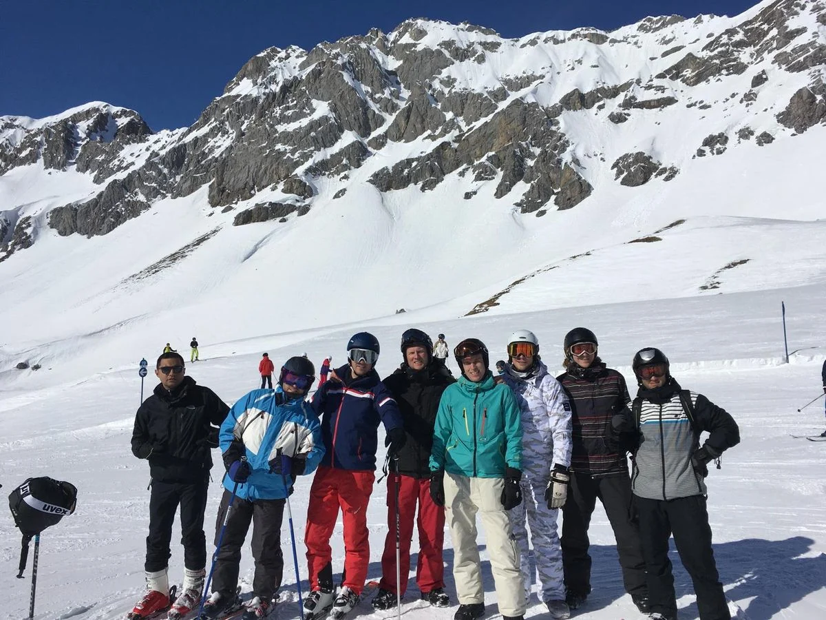 Impression von der gemeinsamen Skiausfahrt