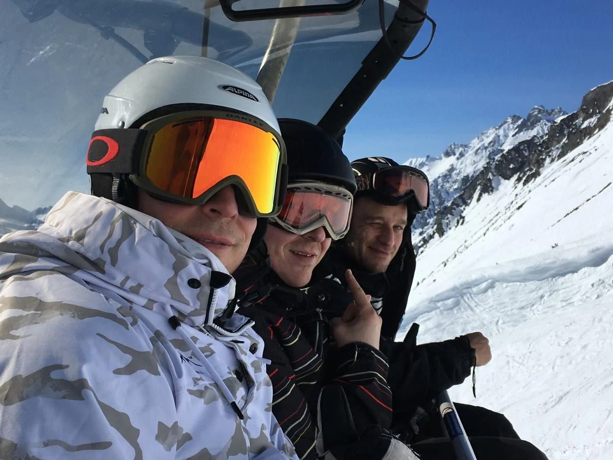 Impression von der gemeinsamen Skiausfahrt